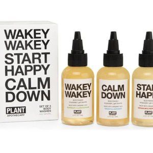 Plant Apothecary 100% Organic Natural Set of 3 Body Washes *BRAND NEW* NIB